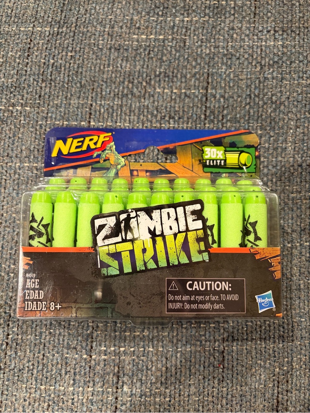 Nerf Zombie Strike Neon Green Foam Darts - Pack of 30